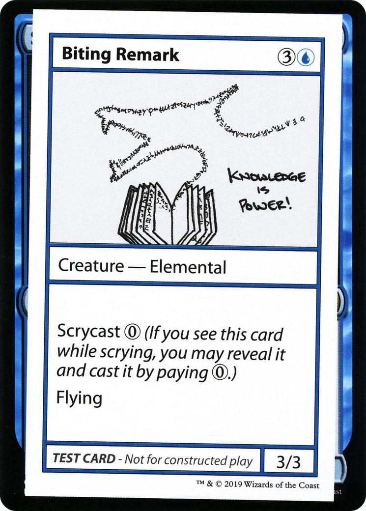 Biting Remark (2021 Edition) [Mystery Booster Playtest Cards]