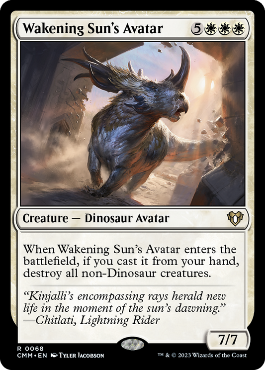 Wakening Sun's Avatar [Commander Masters] Foil