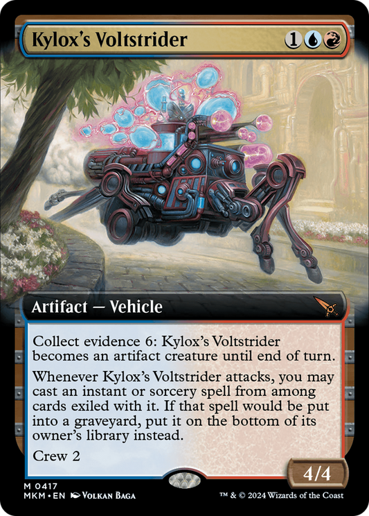 Kylox's Voltstrider (Extended Art) [Murders at Karlov Manor] Foil