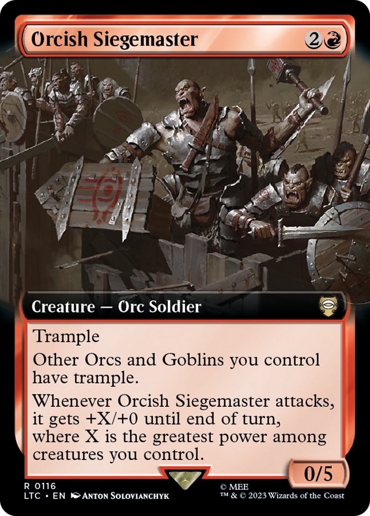 Orcish Siegemaster (Extended Art) [The Lord of the Rings: Tales of Middle-Earth Commander] | Silver Goblin