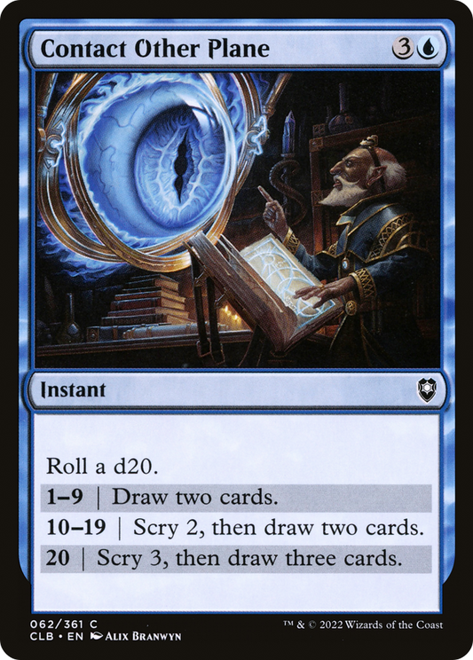 Contact Other Plane [Commander Legends: Battle for Baldur's Gate] Foil
