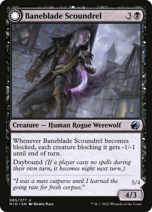 Baneblade Scoundrel // Baneclaw Marauder [Innistrad: Midnight Hunt] Foil