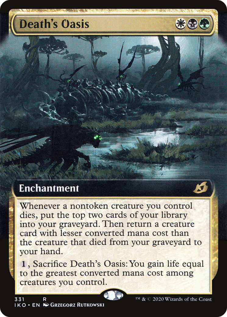 Death's Oasis (Extended Art) [Ikoria: Lair of Behemoths] | Silver Goblin