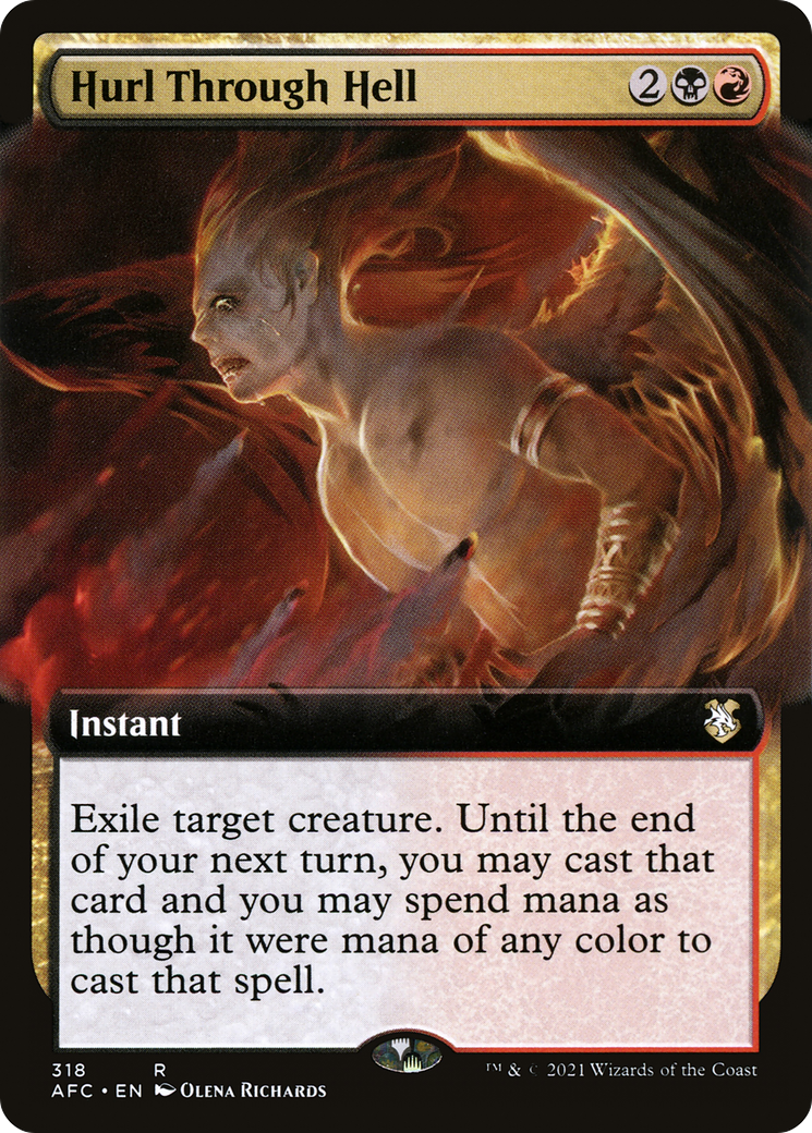 Hurl Through Hell (Extended Art) [Dungeons & Dragons: Adventures in the Forgotten Realms Commander]