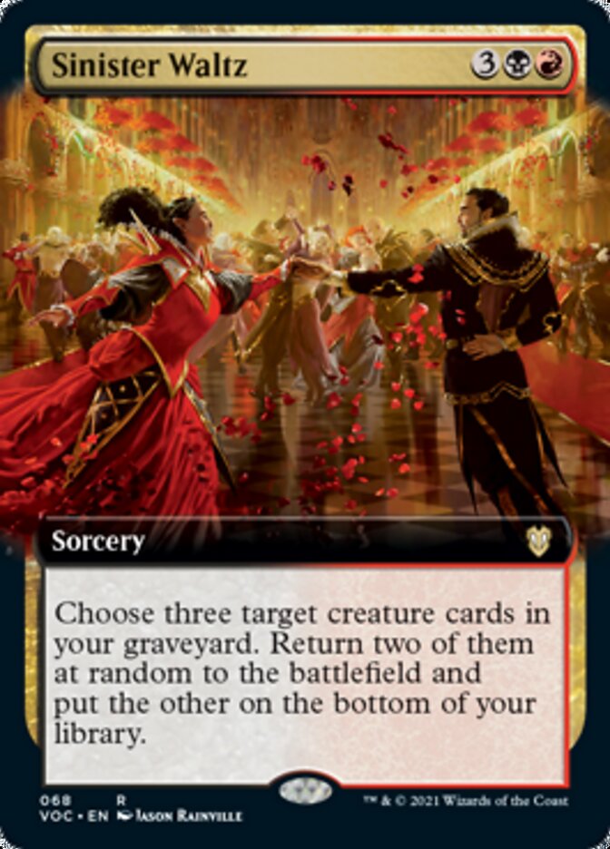 Sinister Waltz (Extended Art) [Innistrad: Crimson Vow Commander] | Silver Goblin