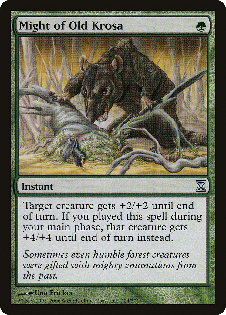 Might of Old Krosa [Time Spiral] Foil