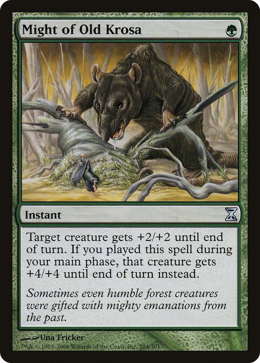 Might of Old Krosa [Time Spiral] Foil