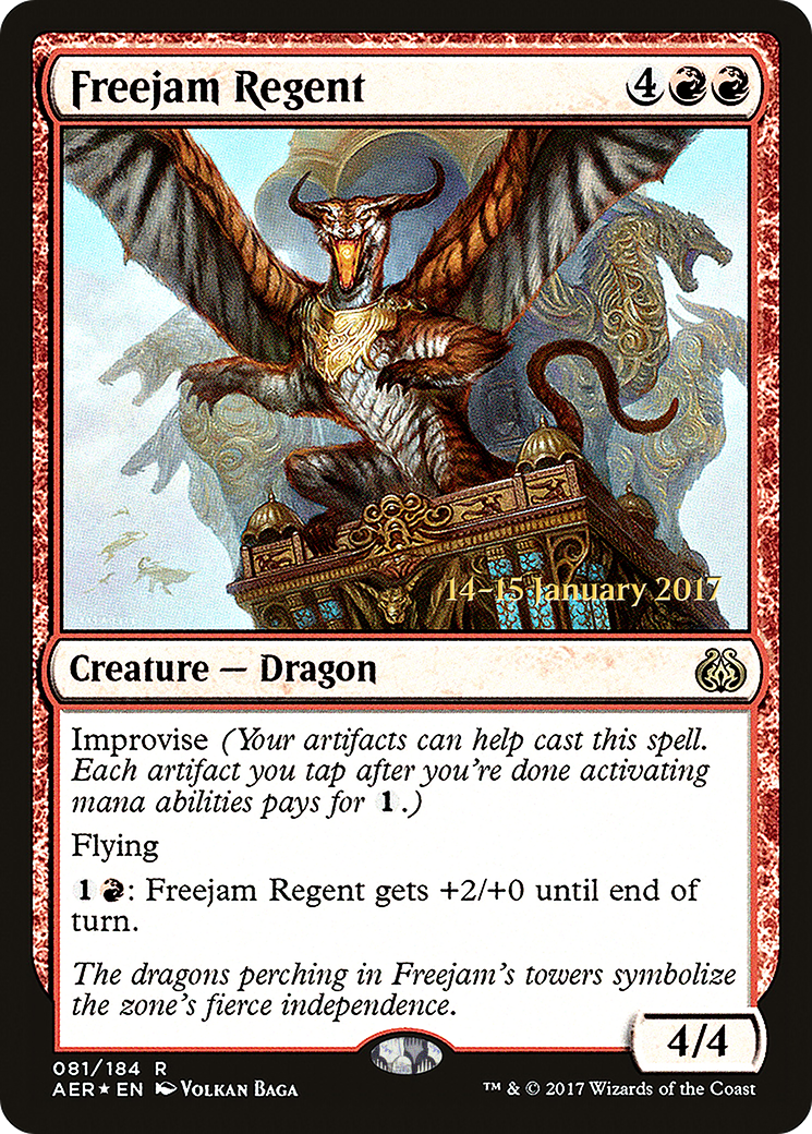 Freejam Regent [Aether Revolt Prerelease Promos] | Silver Goblin