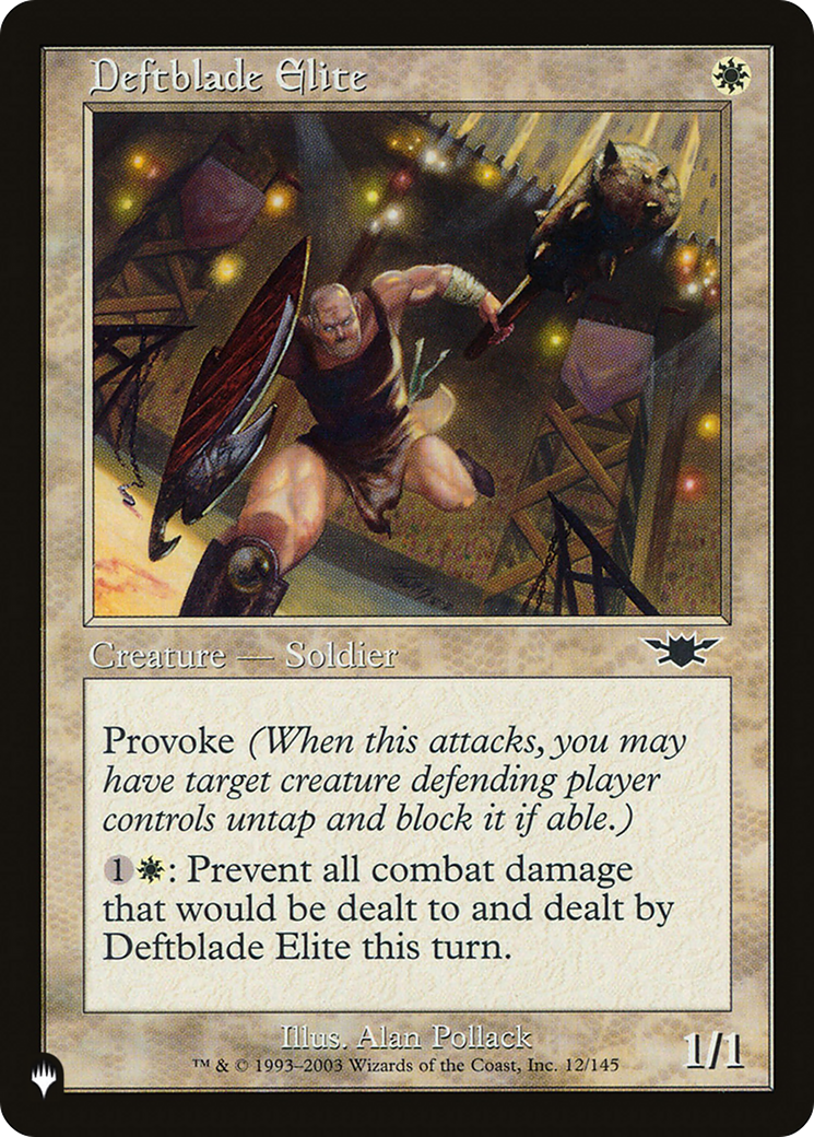 Deftblade Elite [The List Reprints] | Silver Goblin