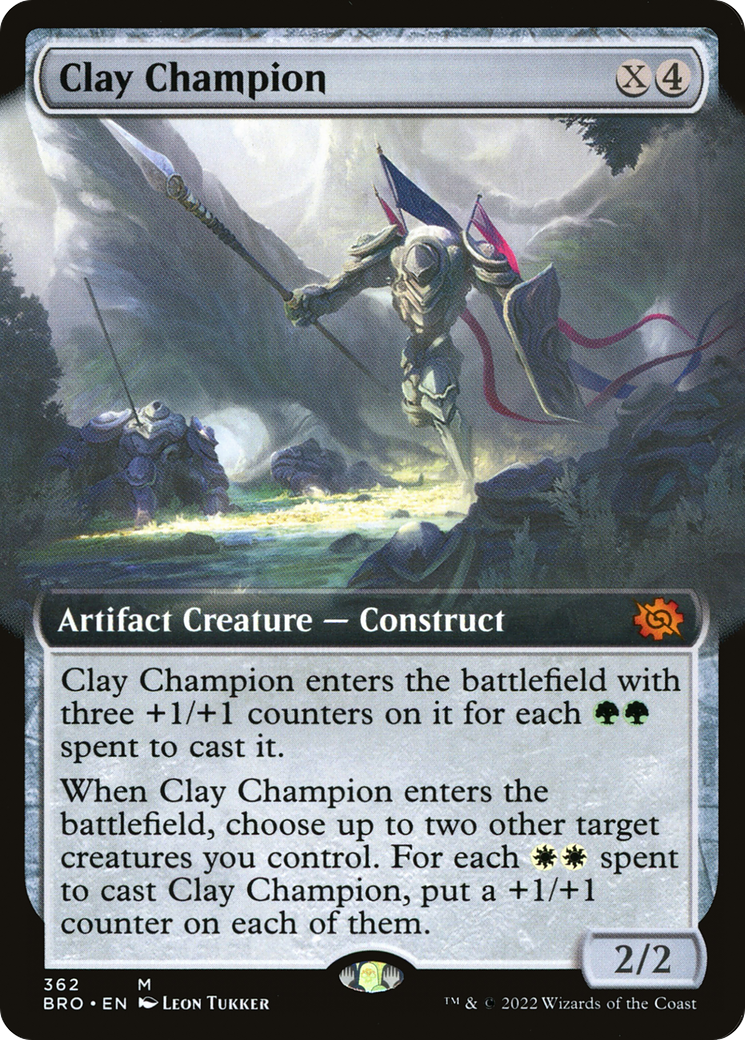 Clay Champion (Extended Art) [The Brothers' War] | Silver Goblin