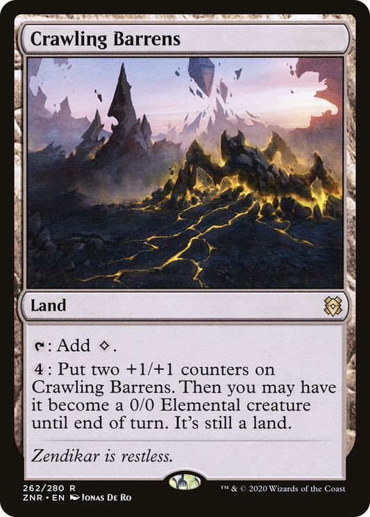 Crawling Barrens [Zendikar Rising] Foil