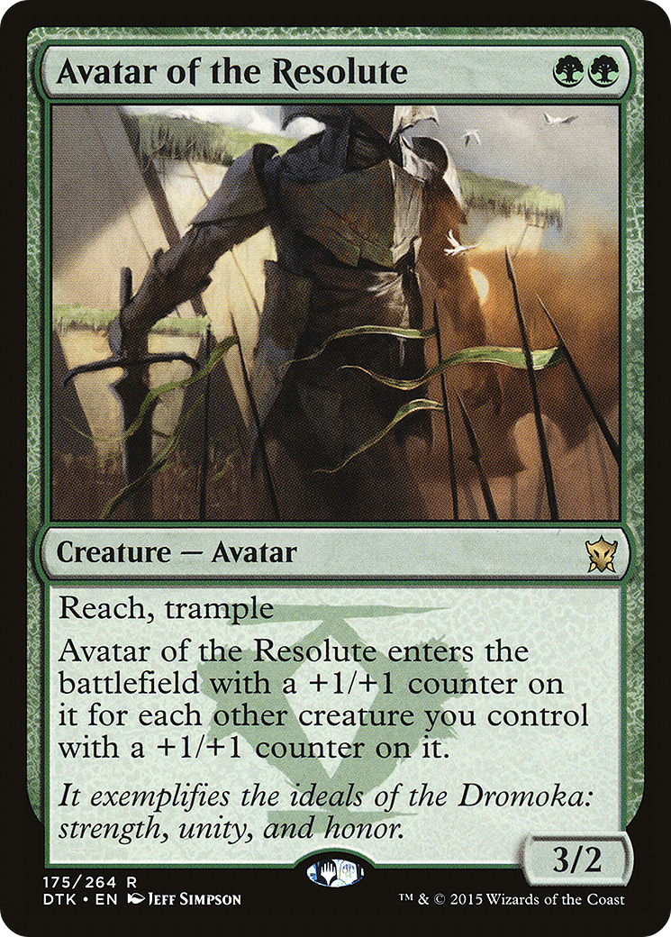Avatar of the Resolute [Dragons of Tarkir] Foil
