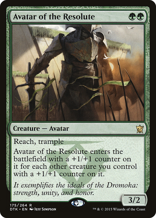 Avatar of the Resolute [Dragons of Tarkir] Foil