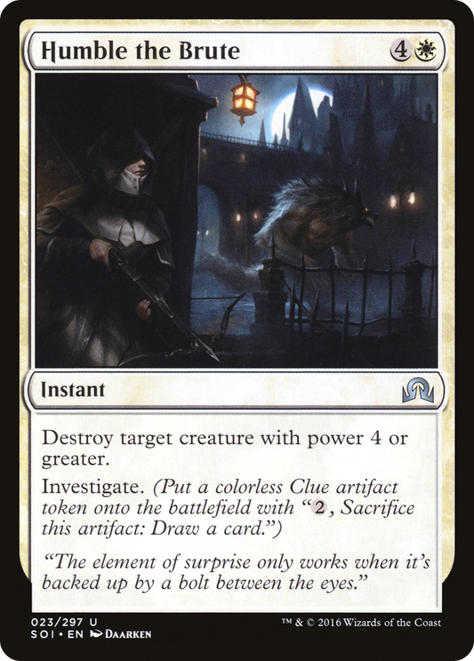 Humble the Brute [Shadows over Innistrad] Foil