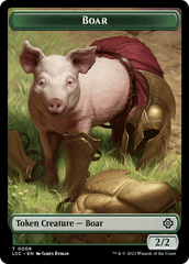 Boar // Merfolk (0003) Double-Sided Token [The Lost Caverns of Ixalan Commander Tokens] | Silver Goblin