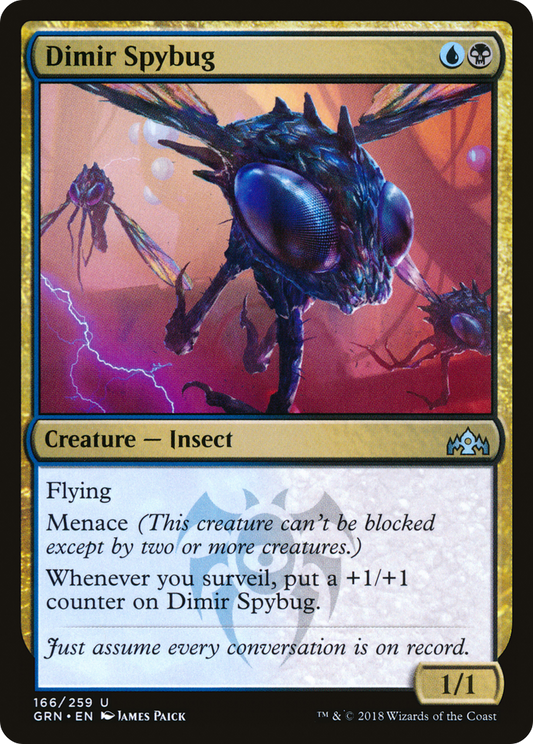 Dimir Spybug [Guilds of Ravnica] Foil