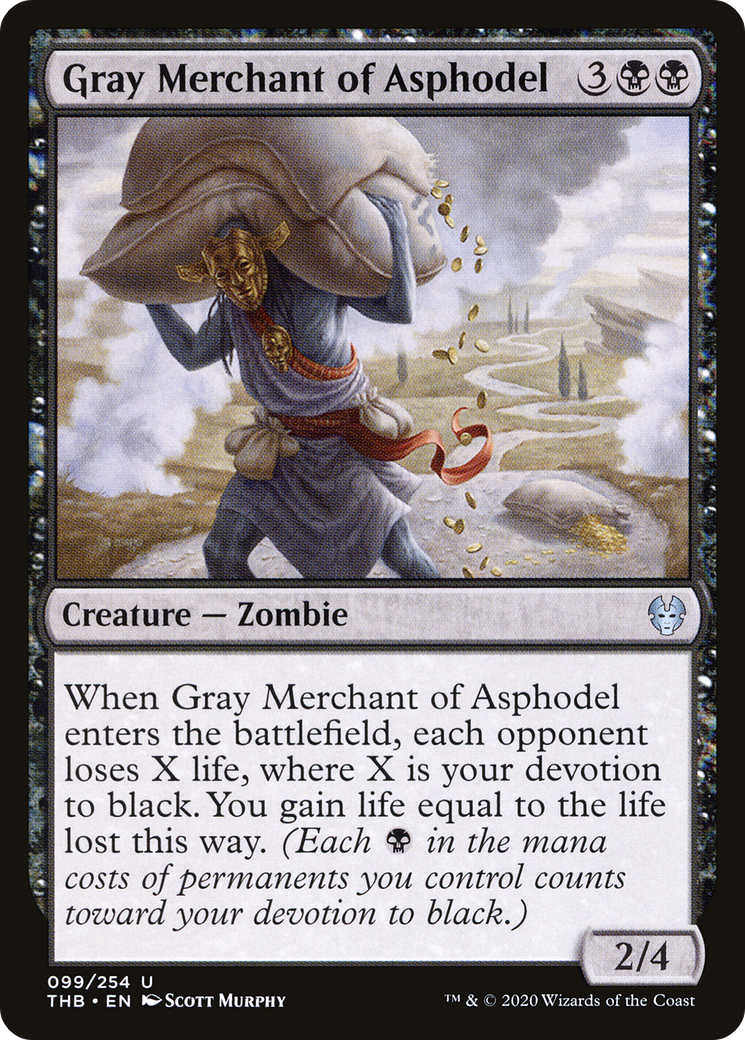Gray Merchant of Asphodel [Theros Beyond Death] Foil