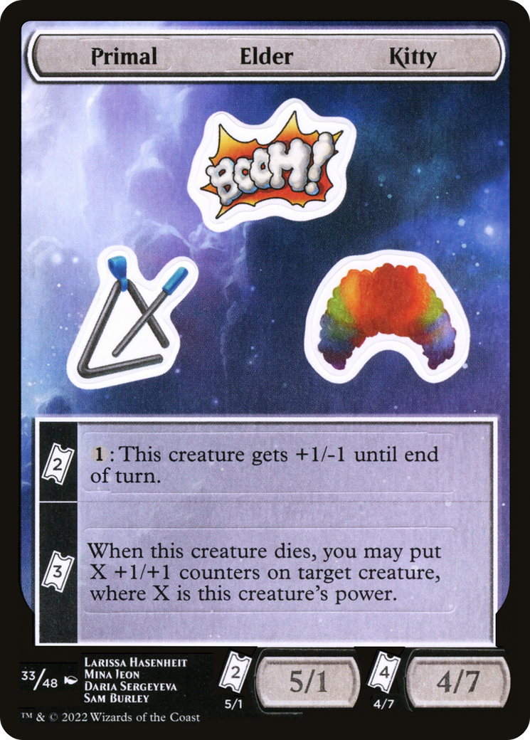 Primal Elder Kitty [Unfinity Stickers]