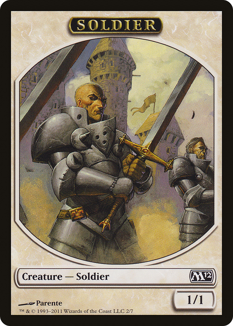 Soldier Token [Magic 2012 Tokens] | Silver Goblin