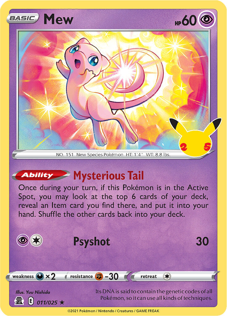 Mew (011/025) [Celebrations: 25th Anniversary] | Silver Goblin