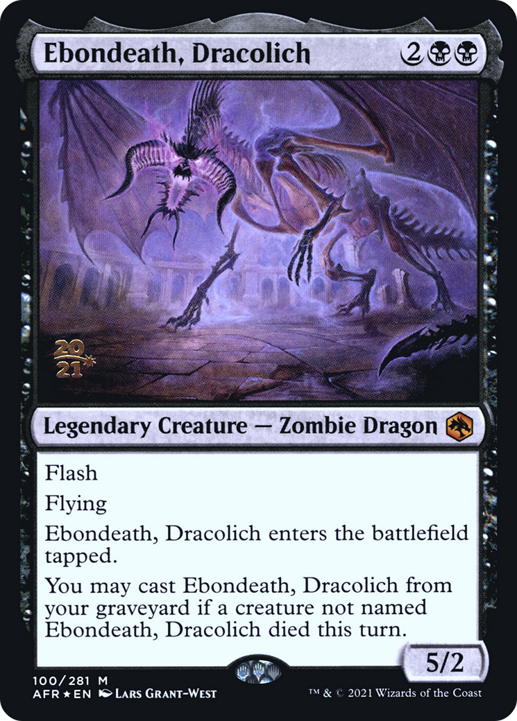 Ebondeath, Dracolich [Dungeons & Dragons: Adventures in the Forgotten Realms Prerelease Promos]