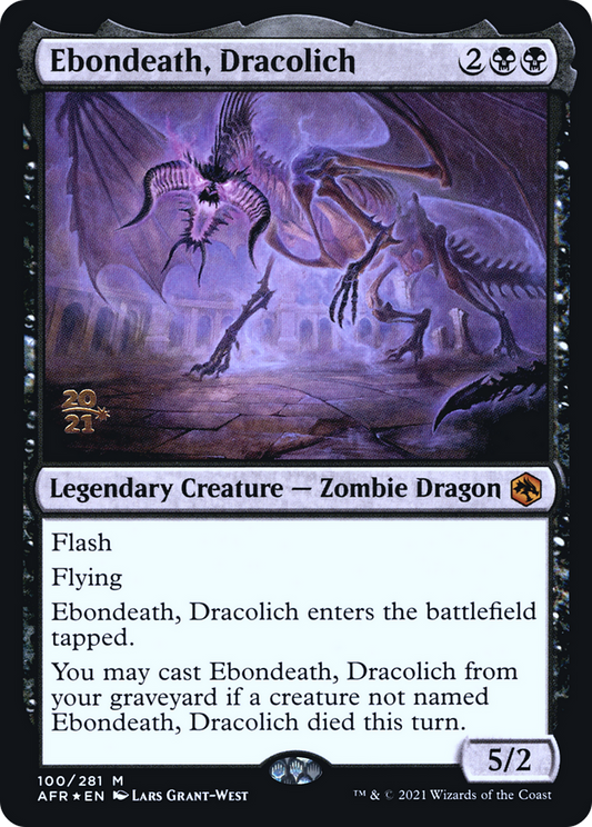 Ebondeath, Dracolich [Dungeons & Dragons: Adventures in the Forgotten Realms Prerelease Promos]