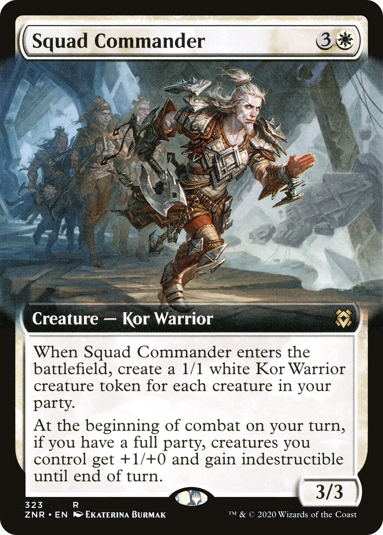 Squad Commander (Extended Art) (323) Foil - Zendikar Rising