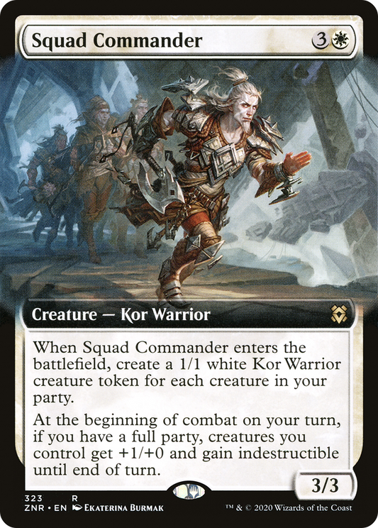 Squad Commander (Extended Art) (323) Foil - Zendikar Rising