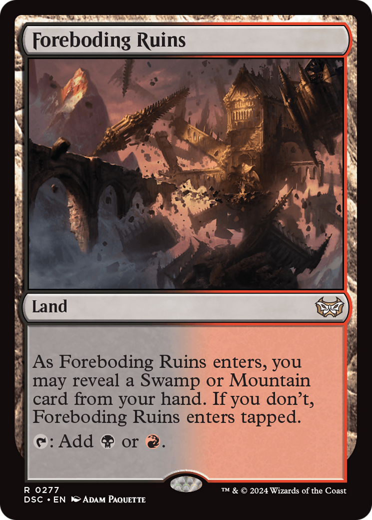 Foreboding Ruins [Duskmourn: House of Horror Commander] | Silver Goblin