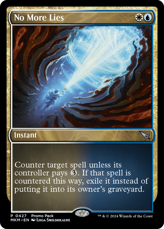 No More Lies (Promo Pack) [Murders at Karlov Manor Promos] Foil