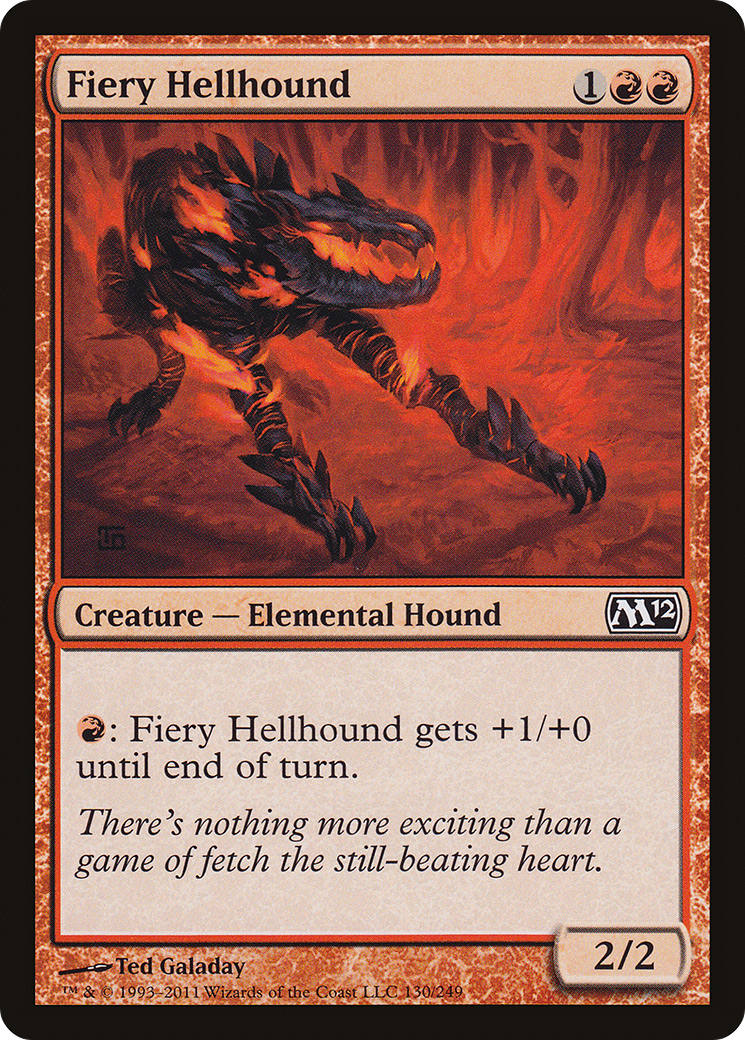 Fiery Hellhound [Magic 2012] Foil