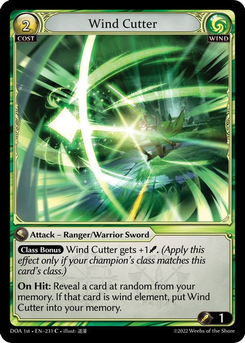 Wind Cutter (231) [Dawn of Ashes: 1st Edition] Foil