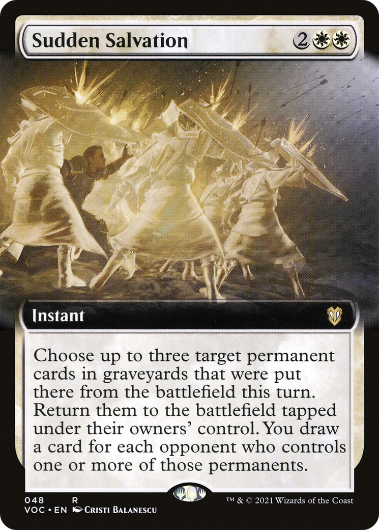 Sudden Salvation (Extended Art) (048) - Crimson Vow Commander