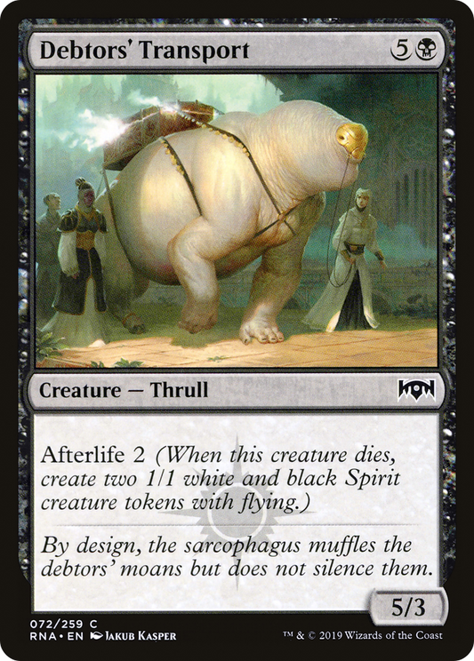 Debtors' Transport [Ravnica Allegiance] Foil