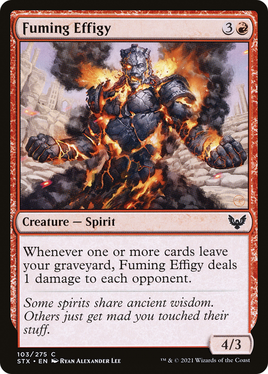 Fuming Effigy [Strixhaven: School of Mages] Foil