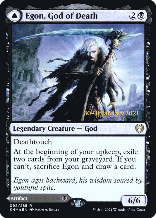 Egon, God of Death // Throne of Death [Kaldheim Prerelease Promos]