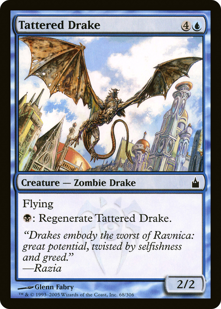 Tattered Drake (068) Foil - Ravnica: City of Guilds