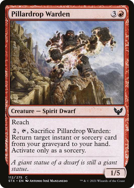 Pillardrop Warden [Strixhaven: School of Mages] Foil