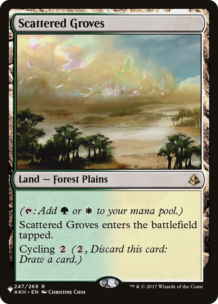 Scattered Groves (AKH-247) - The List