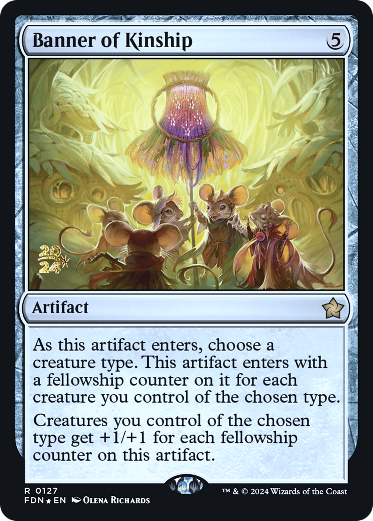 Banner of Kinship [Foundations Prerelease Promos] | Silver Goblin