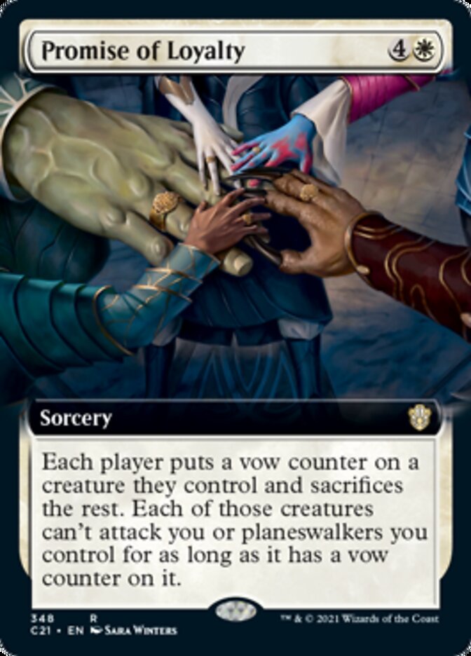 Promise of Loyalty (Extended Art) [Commander 2021] | Silver Goblin