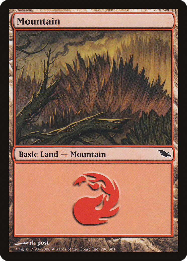 Mountain (296) [Shadowmoor] Foil