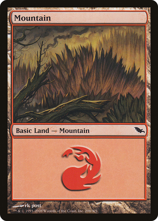 Mountain (296) [Shadowmoor] Foil