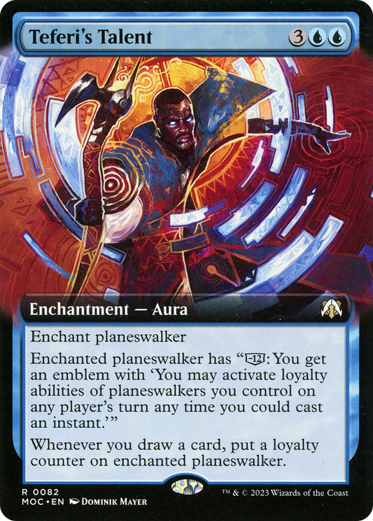 Teferi's Talent (Extended Art) [March of the Machine Commander] Foil