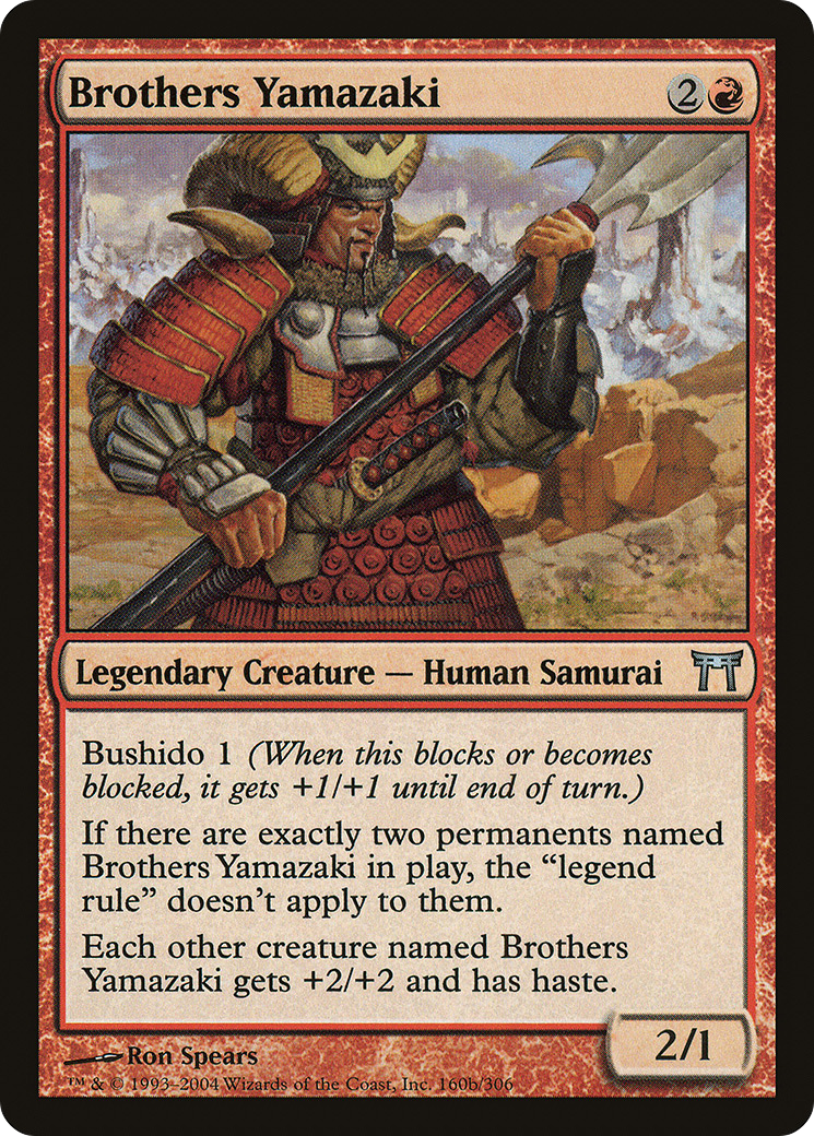 Brothers Yamazaki (160b/306) [Champions of Kamigawa] Foil