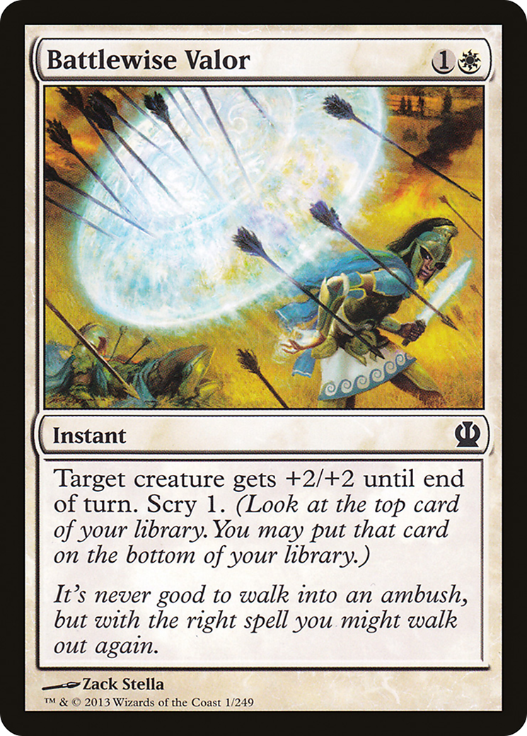 Battlewise Valor [Theros] Foil