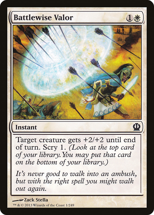 Battlewise Valor [Theros] Foil