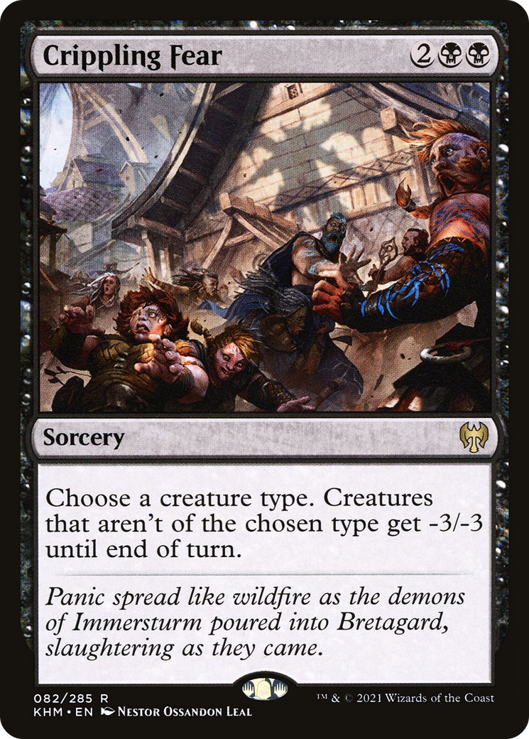 Crippling Fear [Kaldheim] Foil