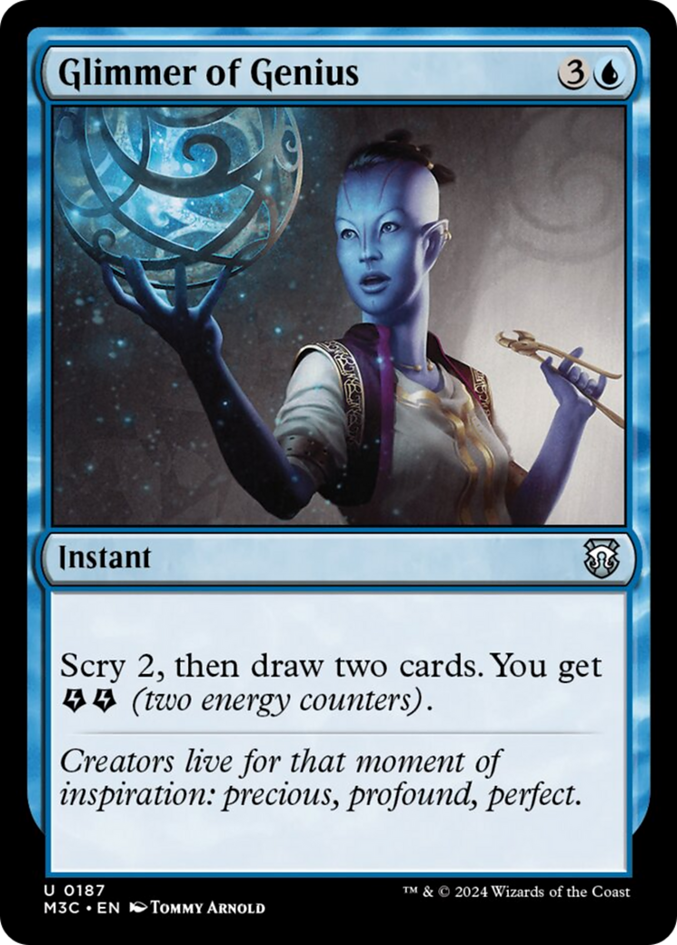 Glimmer of Genius (Ripple Foil) [Modern Horizons 3 Commander] | Silver Goblin