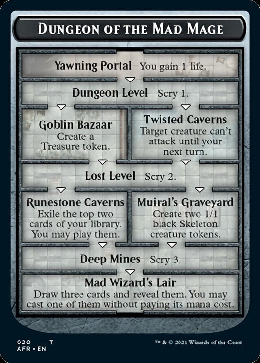 Dungeon of the Mad Mage // Goblin Double-Sided Token [Dungeons & Dragons: Adventures in the Forgotten Realms Tokens] Foil